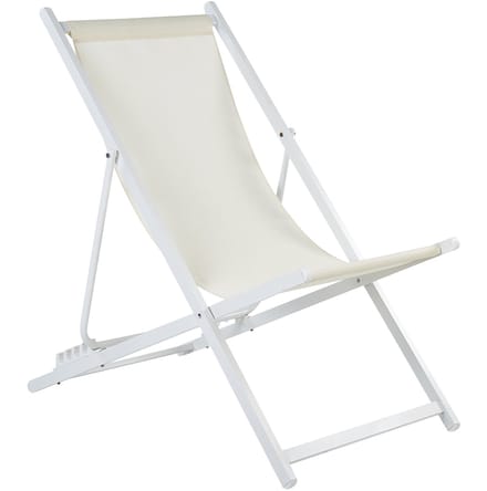 LOCRI II - Strandstoel - Beige/Wit - Polyester