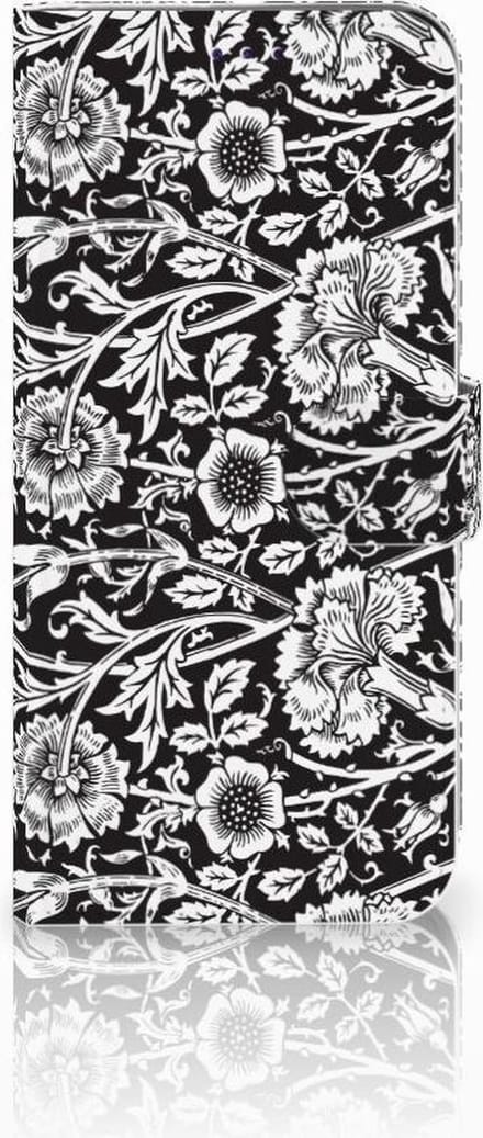 Samsung Galaxy A50 Hoesje Black Flowers
