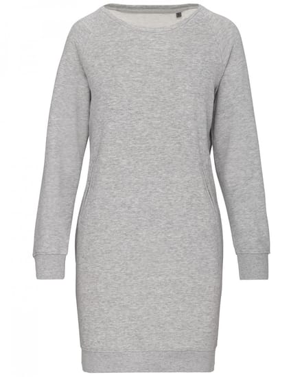 Jurk Dames L Kariban Light grey heather 91% Katoen, 9% Polyester