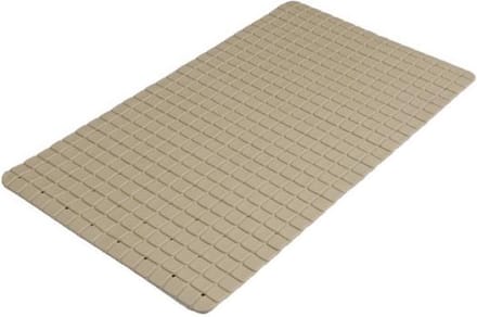 Urban Living Badmat - beige - 39x69 cm - douche antislip mat - rubber