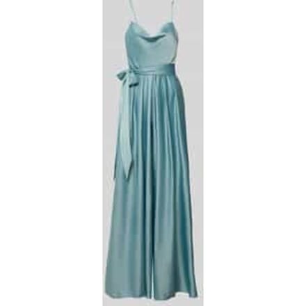 Jumpsuit met Cascadehals en spaghettibandjes