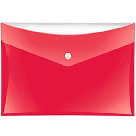 Documenthoes Veloflex VELOCOLOR®, A5, kunststof, voor ca. 100 vellen, 6 stuks, rood
