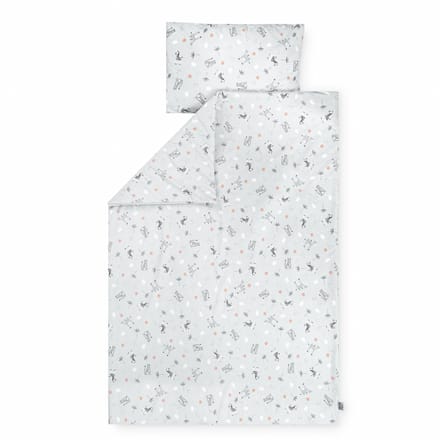 Julius Zöllner kinderbeddengoed jersey - Savanne grau, maat 100x135 + 40x60 cm