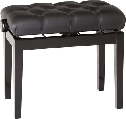 Konig & Meyer 13981 Piano Bench Black Chesterfield Leather