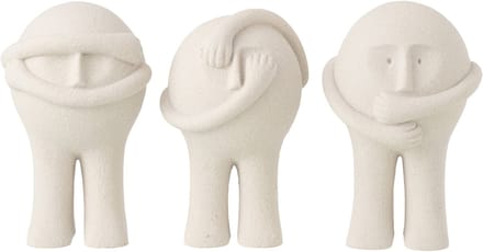 J-Line decoratie Beeldje Bollie - polyresin - large - set van 3
