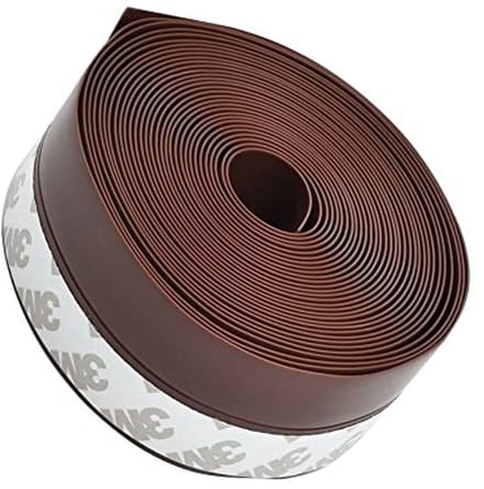 Draught Excluder voor Deuren en Raamkozijnen - 3 m lang, 35 mm breed, Bruin