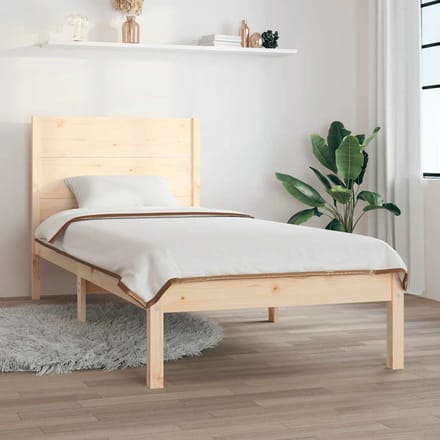vidaXL - Bedframe - zonder - matras - massief - grenenhout - 90x200 - cm