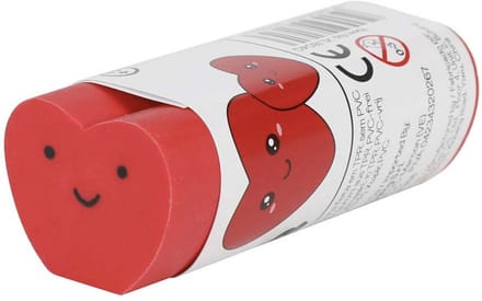 iTotal Heart Eraser Gum 2.3x6cm 49gr