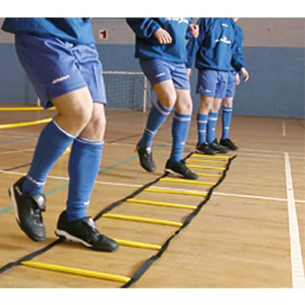 Precision - Trainingsladder Indoor - 400 X 51 centimeter - Zwart/geel