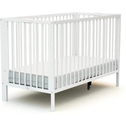 AT4 - Opvouwbaar kinderbed FOLDO in hout Wit 60 x 120 cm