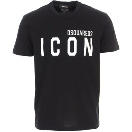 DSQUARED2 icoon Italiaans t-shirt heren zwart - Maat: S black