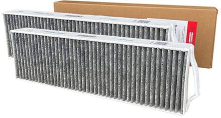 Koolstoffilter geschikt voor BORA Puru/Pure/X Pure/S Pure PUAKF 2 stuks (Propex Parts)