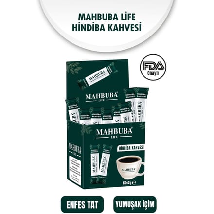 Mahbuba Cichorei Koffie, Voorraad voor 1 Maand (60 Porties) Netto 120g 1 PRC