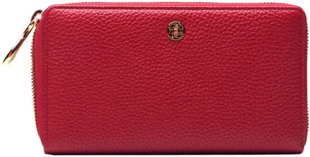 Esquire portemonnee Alexandria 69 Zip Around Wallet Red donkerrood