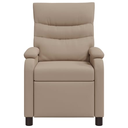 vidaXL - Recliner - Cappuccino - Kunstleer