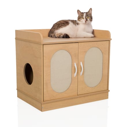 Kattenhuis / ladekast KITTYHOME 2 75x53x66,5 cm wit hjh LIVING
