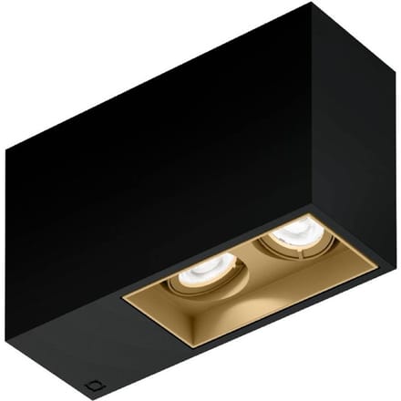 Wever & Ducré Lighting WEVER & DUCRÉ Downlight Planopetit 2.0 zwart/beige 927 dimbaar