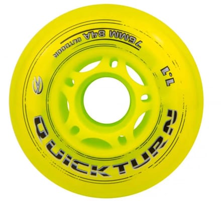 Graf Schaatswielen 4 Eenheden Geel 64 mm / 84A