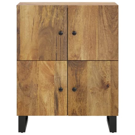 vidaXL - Dressoir - met - 4 - deuren - 60x33x75 - cm - massief - mangohout