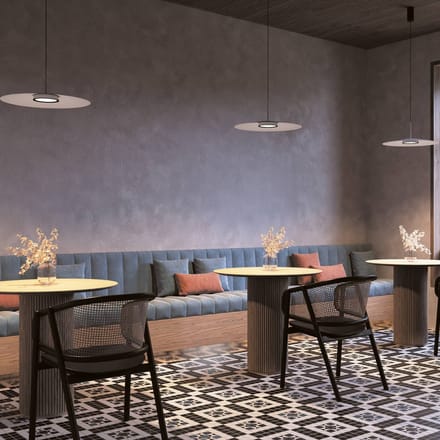 Maytoni LED hanglamp El, Ø 50 cm, wit, aluminium