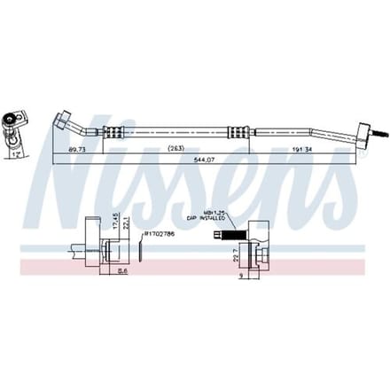 Leiding voor airconditioning NISSENS NIS 842725
