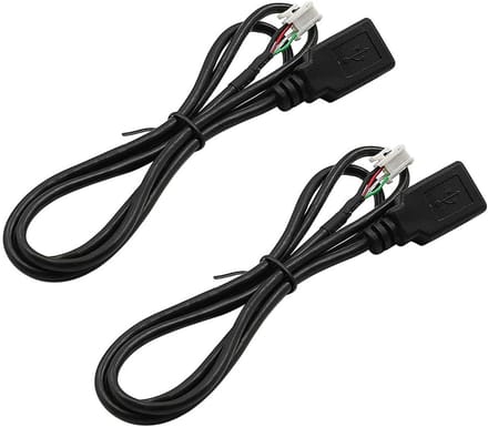USB Auto Extensie Kabel 76 cm - 4 Pin, Geschikt voor Android Autoradio's, Stereosystemen en Snelladen van Mobiele Telefoons