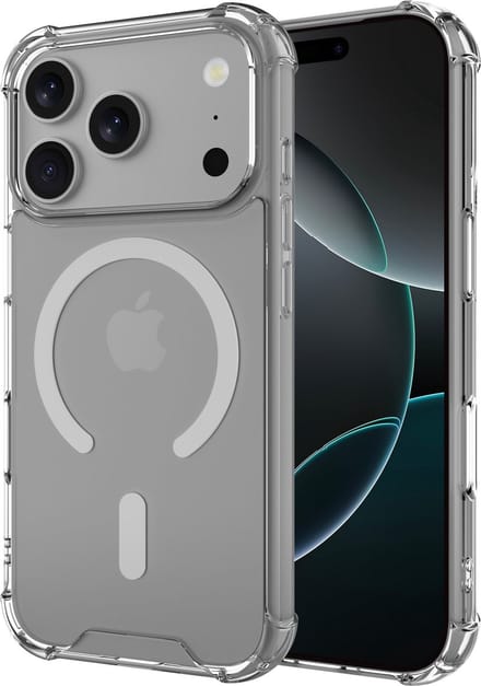 Just in Case hoesje geschikt voor iPhone 17 Pro Max – Impact Shockproof Case geschikt voor MagSafe – Transparant