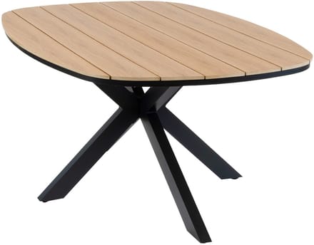 Tuintafel Cadiz 180x115cm | Tecon Teak & Black