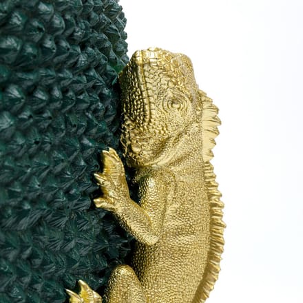 KARE Kameleon Jack Fruitvaas, groen/goud, polyresin