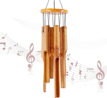 ZMR® Windgong Bamboe - Windgong Buiten - Windorgel - Bruin - 13cm x 13cm x 81cm