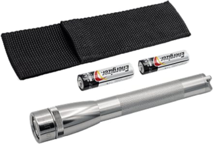 Mini Maglite LED zilver met riemholster incl batterijen | 2cell AA - Mini Maglite - Riemhouder - Beltholster