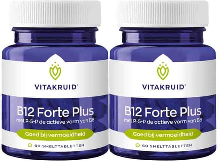 Vitakruid - B12 Forte Plus met P-5-P - 2 x 60 tabletten - Voordeelverpakking