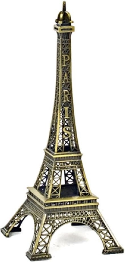 Eiffeltoren Beeldje - uit Parijs - 31 cm - Frankrijk thema decoratie artikelen