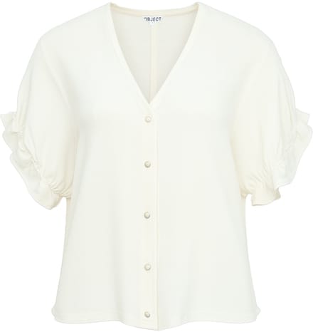 Object Top Denim V-hals