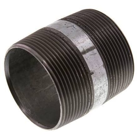 R 2'' Verzinkt Stalen Dubbele Pijpnippel 50 Bar DIN 2982 - 60mm