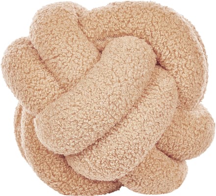 MALNI - Sierkussen - Lichtbeige - 19 x 19 cm - Bouclé