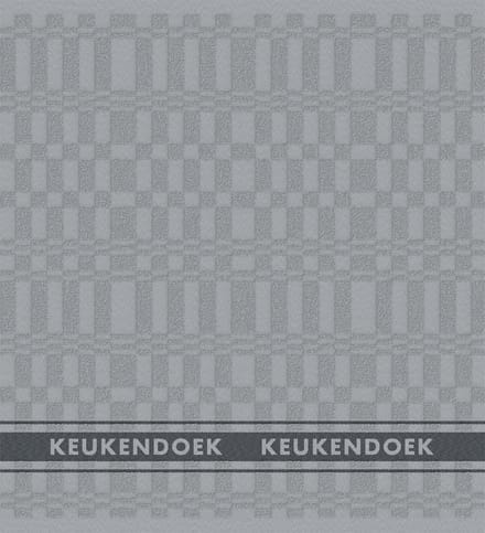 DDDDD - 6x Keukendoek - Pelle - 50x55 cm - Grijs - Set van 6 stuks
