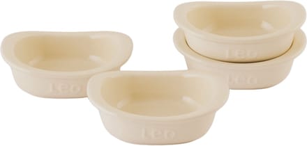 LEO 4-delige set vierkante ramekins Balance 0,20L - Beige -