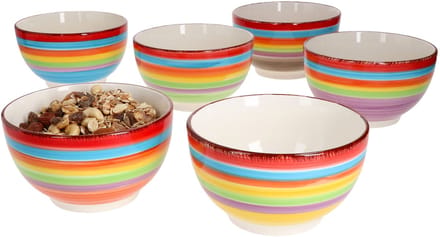 Set van 6 granenbakjes Ibiza Rainbow Summer - 24326524