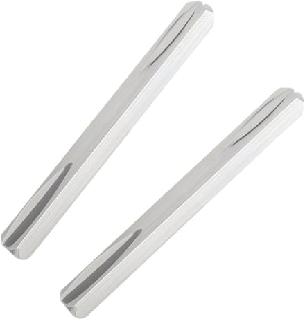 Vierkante stift - Spindelstang deurklink - Deurbeveiliging - Roestbestendig staal - 8x80mm 2 stuks - Zilver