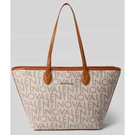 VALENTINO shopper Logo Shopping Bag Beige / Nature