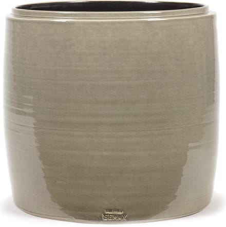 Serax - Glazed shades - Bloempot L - Grijs - 38 Ø