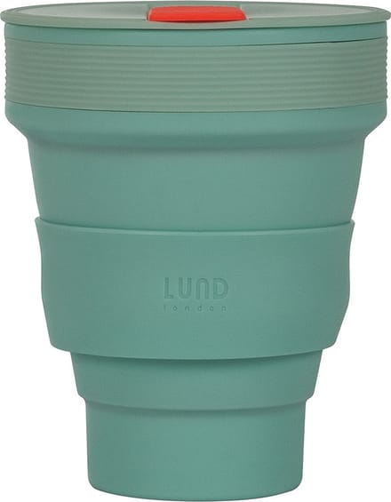 Lund London | Opvouwbare beker | Koffiebeker To-Go | Silicone | 350 ML | Mint