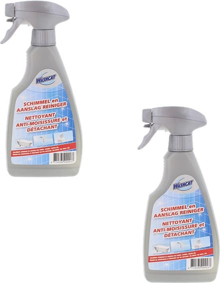Schimmel en aanslag reiniger - Grijs - Kunststof - 500 ml - Set van 2