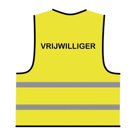 Vrijwilliger hesje geel