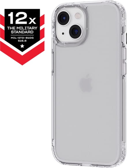 Tech21 Evo Clear - iPhone 15/iPhone 16e hoesje - Schokbestendig telefoonhoesje - Transparent - 3,6 meter valbestendig