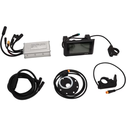 Kit contrôleur de conversion vélo électrique Panneau SW900 Manette de dérailleur 17A Contrôleur à onde sinusoïdale 3 modes gray