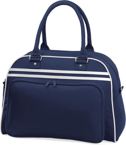 Bagbase Retro Schoudertas French Navy/White 23 Liter
