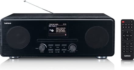Lenco DIR-261BK - Internet / DAB+ FM Radio met CD-speler en Bluetooth - Zwart
