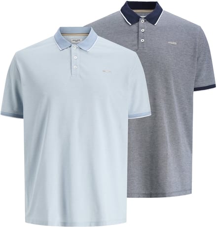 JACK&JONES - JPRBLUALVES SS POLO 2PK MP PLS - Heren - Polo's